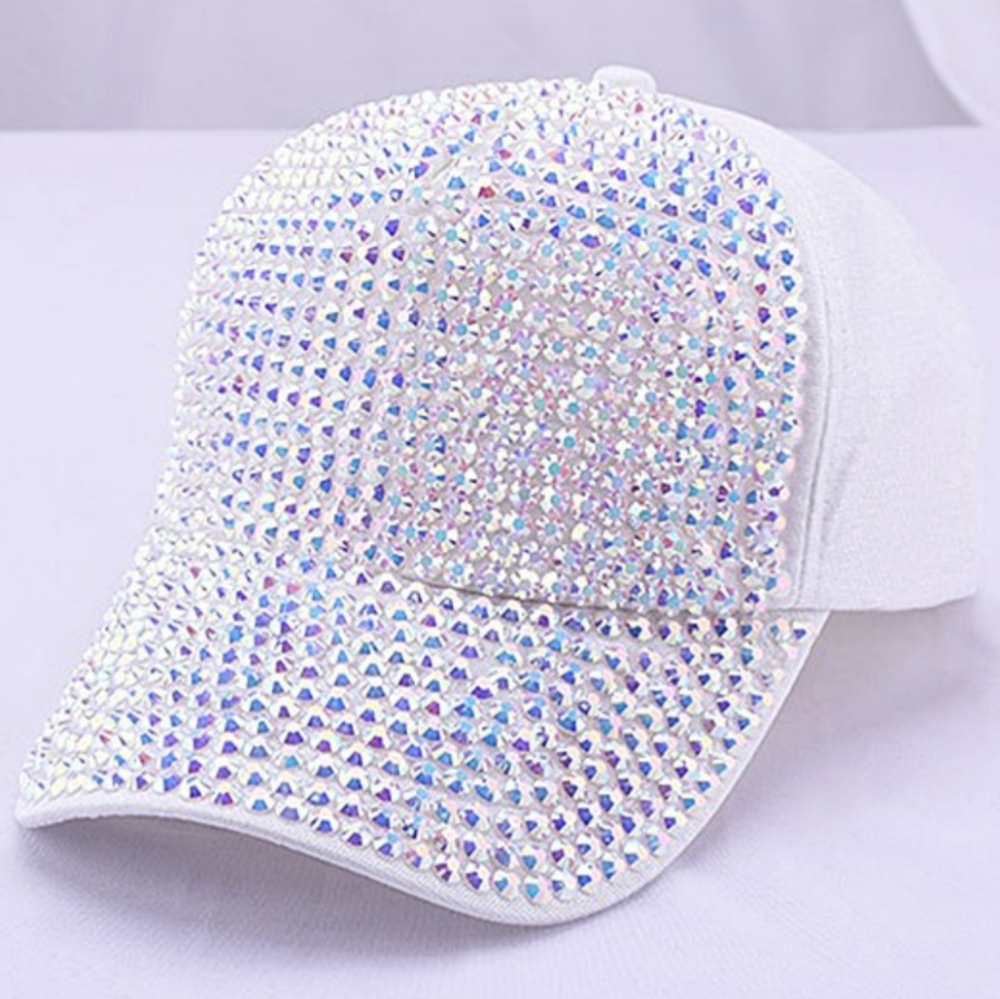 COPY - Rhinestone-Panel Adjustable Baseball Cap - Picture 2 of 3